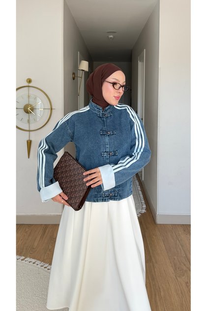 Yeni Sezon Kadın Muadil Kot Denim Ceket