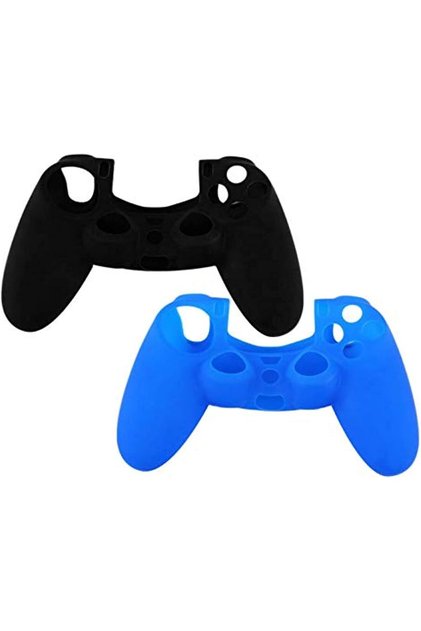 قطعتان من غطاء حماية مرن من السيليكون الناعم لوحدة تحكم سوني PS4