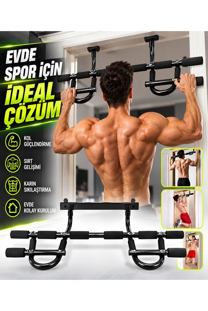 MFT09 Kapı Barfiks Demiri Şınav Aleti Multi Fonksiyonel Barfix Demiri Mekik Pull Up Ev Spor Egzersiz Barı