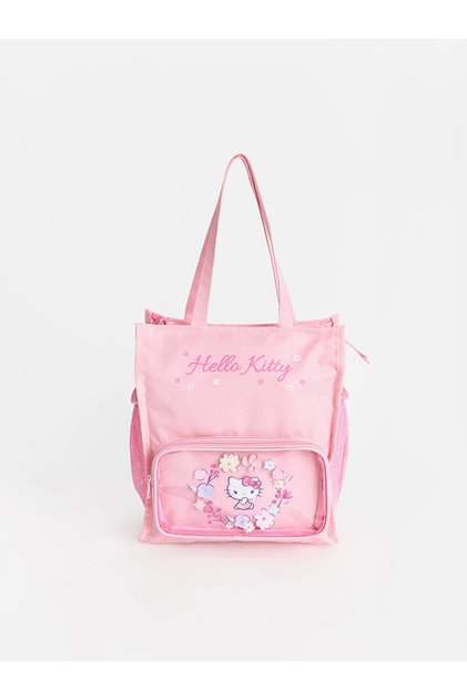 Pembe Hello Kitty Baskılı Kız Çocuk Omuz Çantası