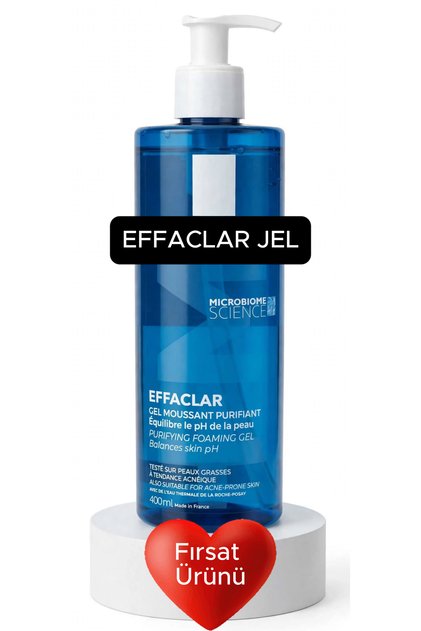 Effaclar Jel Yağlı Ve Akneye Eğilimli Ciltler için Yüz Temizleme Jeli 400 ml L a R o c h e P o s a y