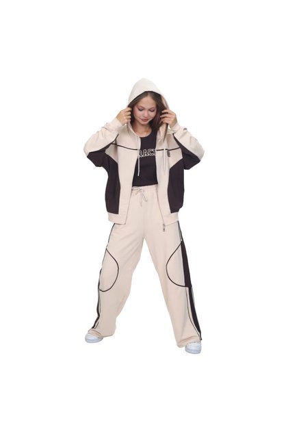 Girl's 3-Piece Sports Tracksuit & T-Shirt Combination Set