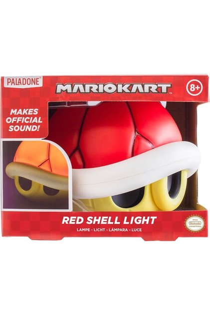Nintendo Lampe carapace rouge de Mario Kart avec son