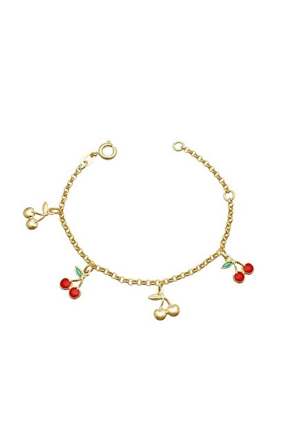 Brățară placată cu aur de 18k, 2 microni, producție Brazilia, model pentru copii 7494O425