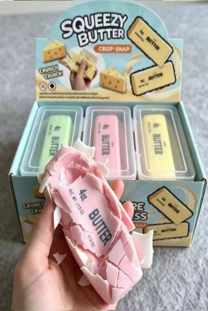 Squeezy Butter Çatırdayan 13 Cm 1 Adet(Rastgele Bir Renk Gönderilir.)
