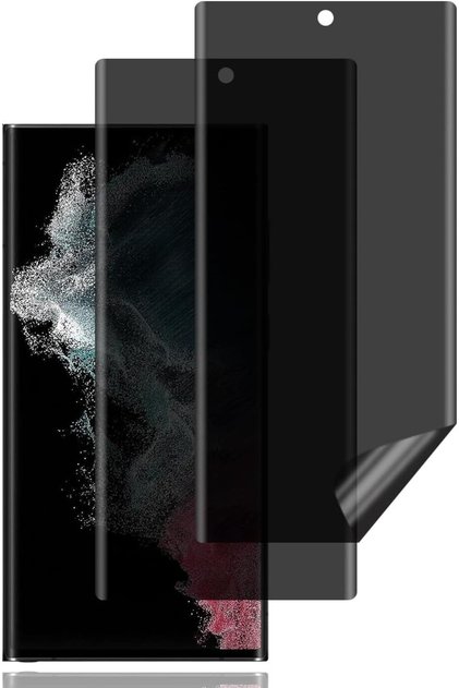 Samsung Galaxy S22 Ultra Ghost Screen Protector, Thin Gelatin Film Covers Curves Thin Gelatin - (Machine Cut)