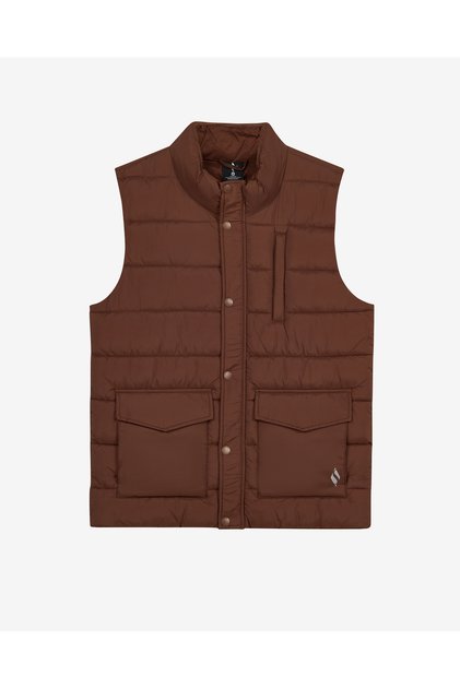 ALL WEATHER Cozy Fit Full Zip Vest Erkek Kahverengi Yelek S2620193-2070