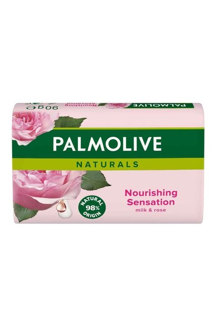 Комплект от 6 броя твърд сапун Naturals с мляко и роза, 90гр.