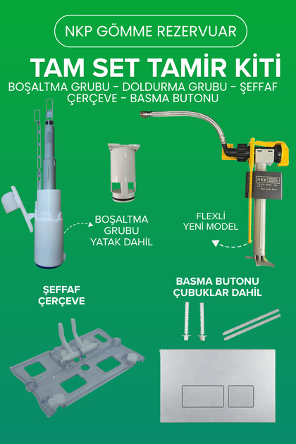 Gömme Rezervuar Tamir Seti Tam Değişim Kiti Full Set