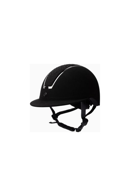 Solara Ii Equestrian Helmet, Ce En 1384:2023 Certified, Crystal Clear and Comfortable - 52-54 Black