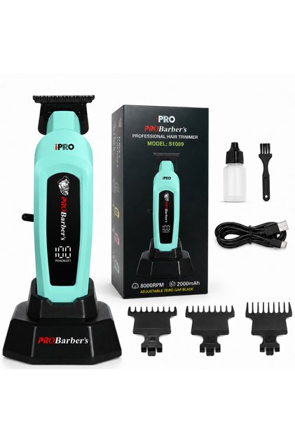 Aparat de tuns profesional iPRO S-Line, Trimmer profesional, Impermeabil IPX7, Putere de 8000 RPM