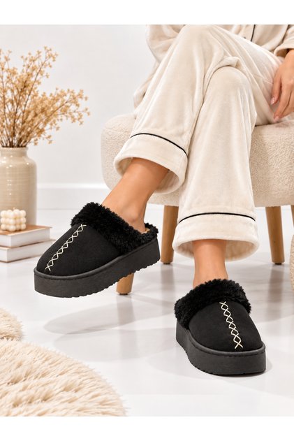 Women's Fur-Lined House Slippers, Plush, Soft, Orthopedic, Comfortable, Gift Bundle, Dowry, Guest House Slippers