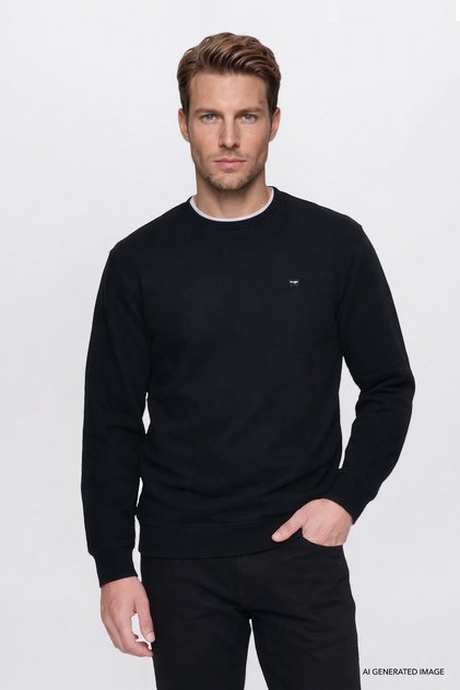 Cotton Thessaloniki Regular Fit Crew Neck Sweatshirt