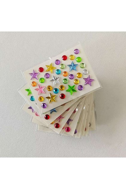10 stars 10 Style Wholesale Colorful Diamond Mini Sticker Accessories DIY Acrylic Three-Dimensional
