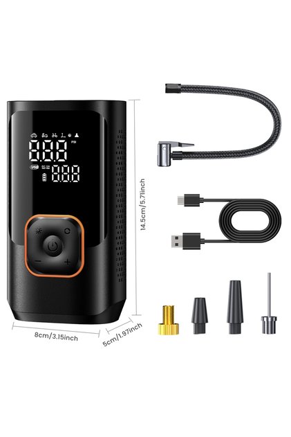 Battery powered Wireless YIJU Rechargeable Tire Inflator Digital Cordless Car Tyre Inflator For Moto
