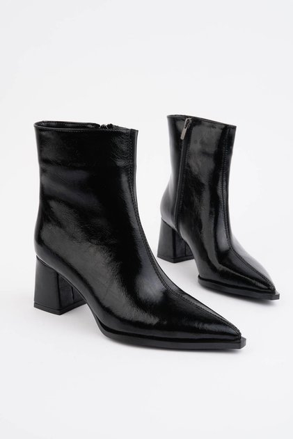 Aseli̇m Women's Heel Boots for Daily Use Heel Height 6 cm