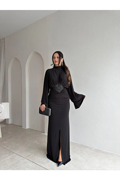 Rochie Maxi TOBİAS 4339 - Negru