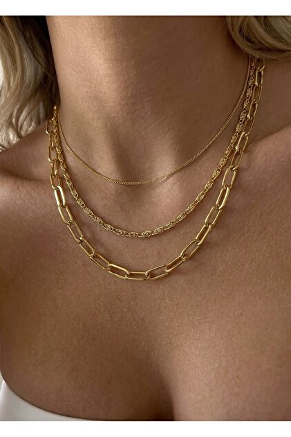 3-Piece Elegant Chain Necklace