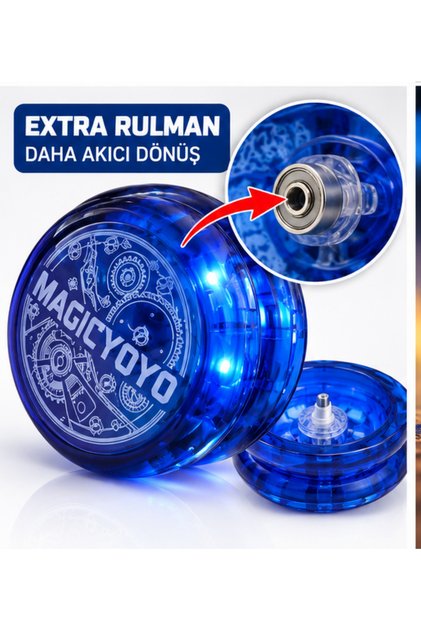 Işıklı Magic Yoyo Unresponsive Yoyo Ekstra Rulmanlı Kaliteli Yo-yo Oyuncağı