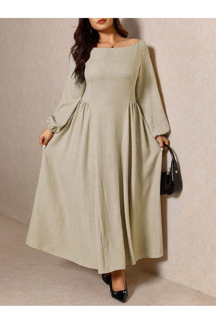 Rochie maxi, bej