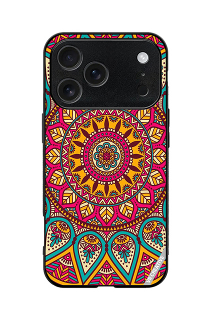 Protective Case Cover For Apple iPhone 17 Pro Max Mandala Design Multicolour