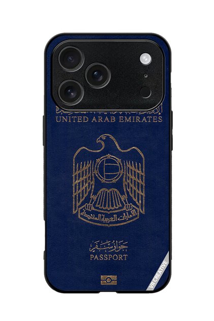 Protective Case Cover For Apple iPhone 17 Pro Max Uae Passport Design Multicolour