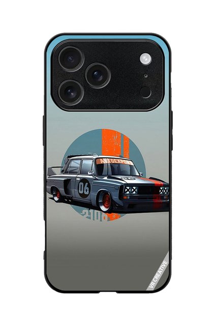Protective Case Cover For Apple iPhone 17 Pro Max Racing Car Design Multicolour