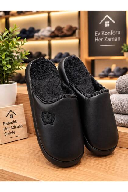 Deri Erkek Ev Terliği