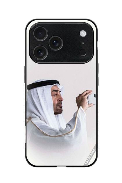 Protective Case Cover For Apple iPhone 18 Pro Max Sheikh Mohamed Bin Zayed Al Nahyan Design Multicolour