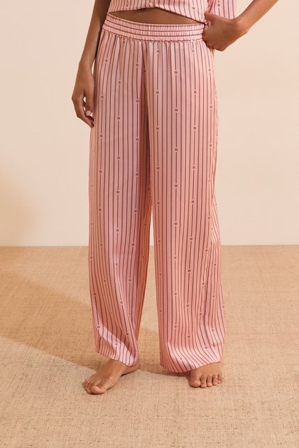 Striped Satin Pants