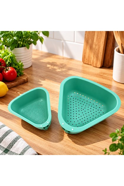 Set of 2 Sink Hanging Strainers – Practical Kitchen Strainer with Hanging Attachment