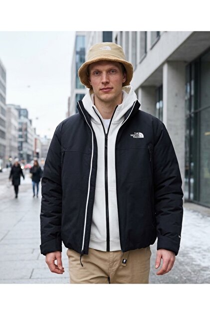 TNF Range Down Jacket Erkek Outdoor Montu (600 Dolgu Kaz Tüyü) Siyah