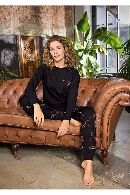 Women's Black Pajama Set
