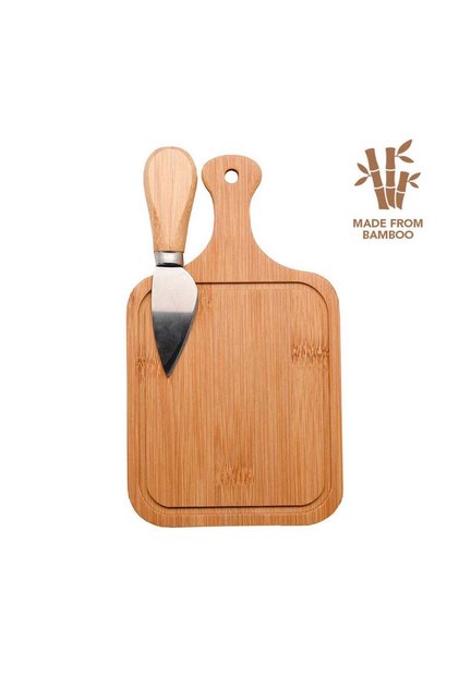 Siena - Bamboo Cutting Board with Knife, Natural