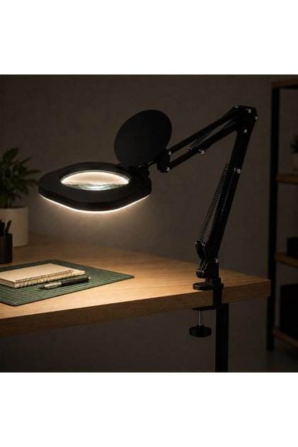 10X Led Illuminated Magnifying Desk Lamp 80 Leds 15W 850 Lumens F-689A [Energy Class a] 5 Light Colors 10X Magnifying Led Lamp 80 Leds 85Ra 5V/3A