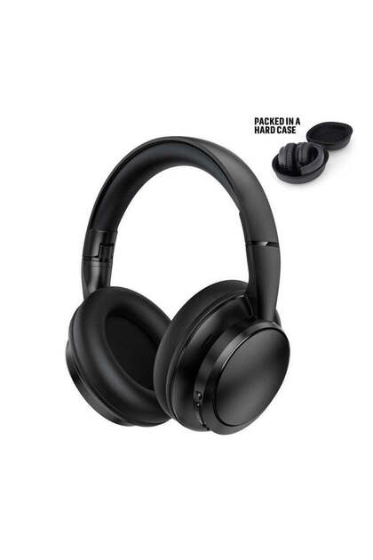 Arnes - Bluetooth Headphones with Carry Case, Black
