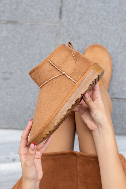 Premium Furry Tan Women's Boots 00296