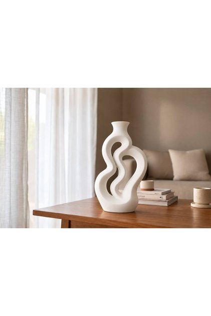 Modern Dekoratif Vazo 3D Yazıcı Tasarım Tarz Bohem Ev Aksesuarı