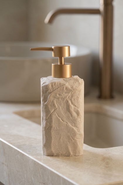 Laduree Stone Look Liquid Soap Dispenser Beige - 420 ml