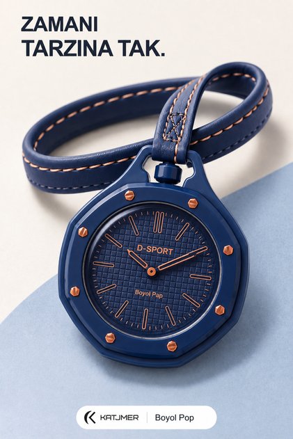 6104 BOYOL POP Çanta Charm Saat, Askılı Analog Quartz Çanta Aksesuarı