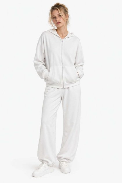 Oversize Zippered Top and Bottom Set