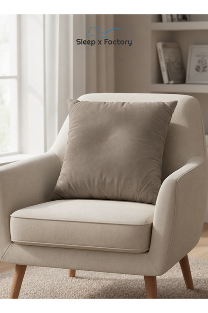 Decorative Microfiber Cushion 45x45 cm – Filled Pillow