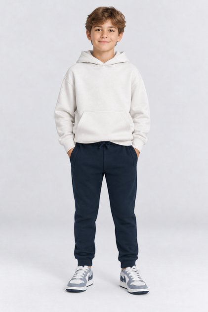Boy's Jogger Sweatpants Black Navy Blue Beige Gray Ak55010