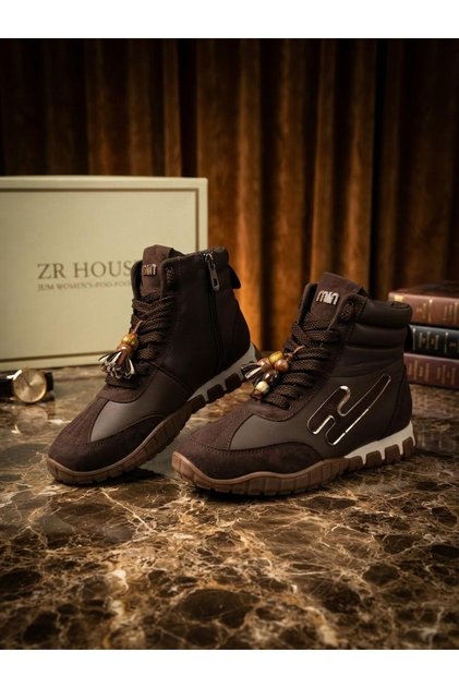 Boots with Laces and Fasteners, Parachute-Style, and Sweet Processed.