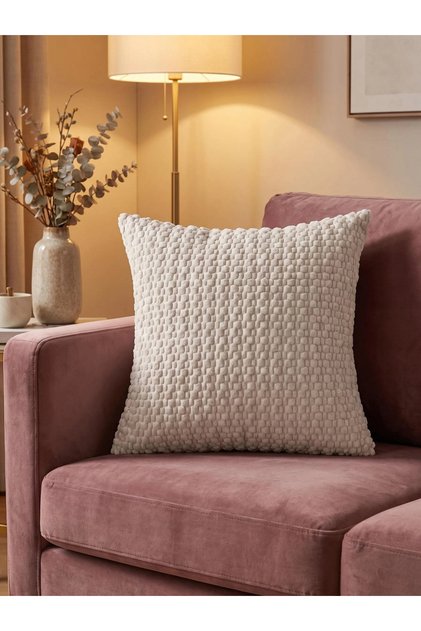 Textured Cushion Cover - 45X45Cm, Off White