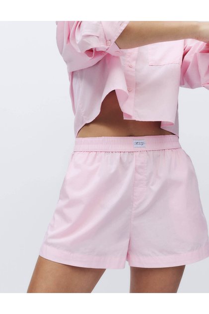 Saf Pamuklu Pijama Şort