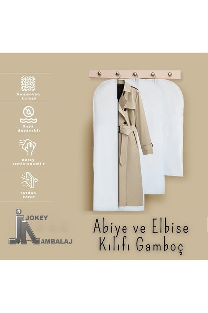 Zippered Storage Bag for Gamboç Clothing, Suits, Evening Dresses and Wedding Dresses (Size-Color Options Available)