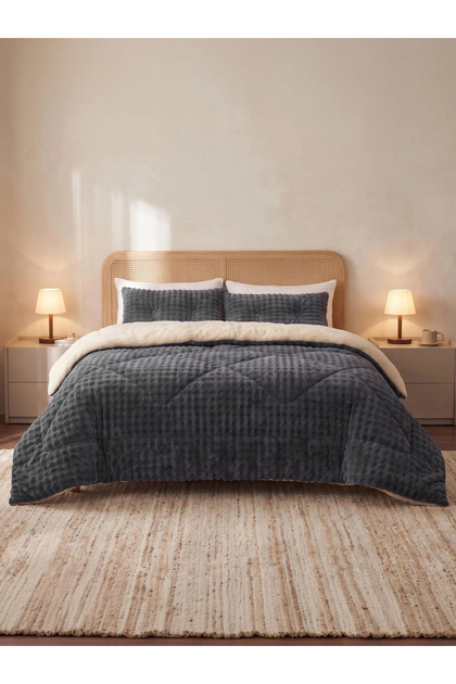 1-Piece Solid Comforter - Black, 200x230cm