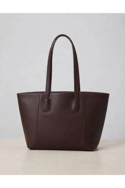 Lined Women's Shoulder and Hand Bag with Large Internal Volume