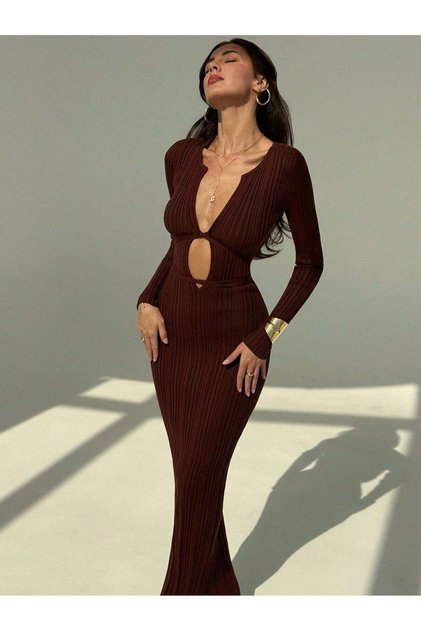 Rochie maxi, maro